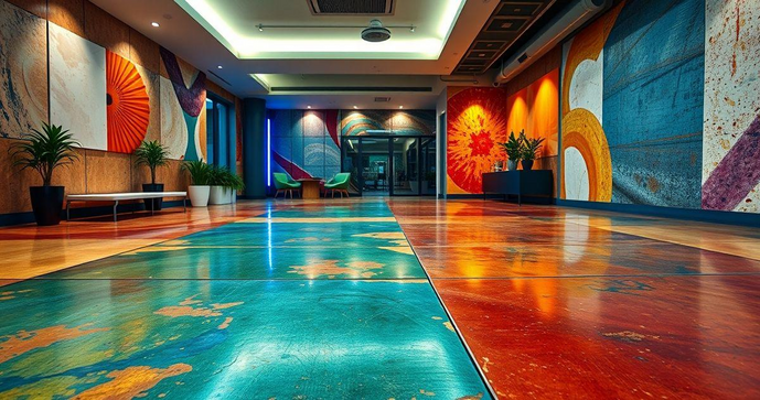 Cimento Queimado Colorido: Transforme Seus Ambientes com Estilo e Versatilidade