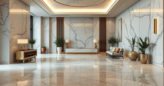 Revestimento cimento marmorizado como solução elegante para ambientes Revestimento cimento marmorizado como solução elegante para ambientes