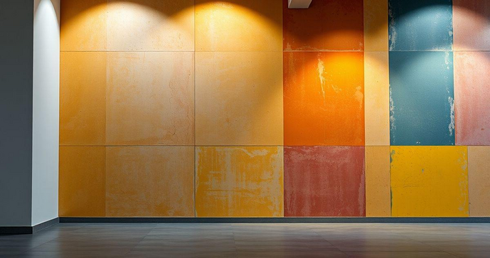 Cimento queimado colorido transforma ambientes com estilo e sofisticação